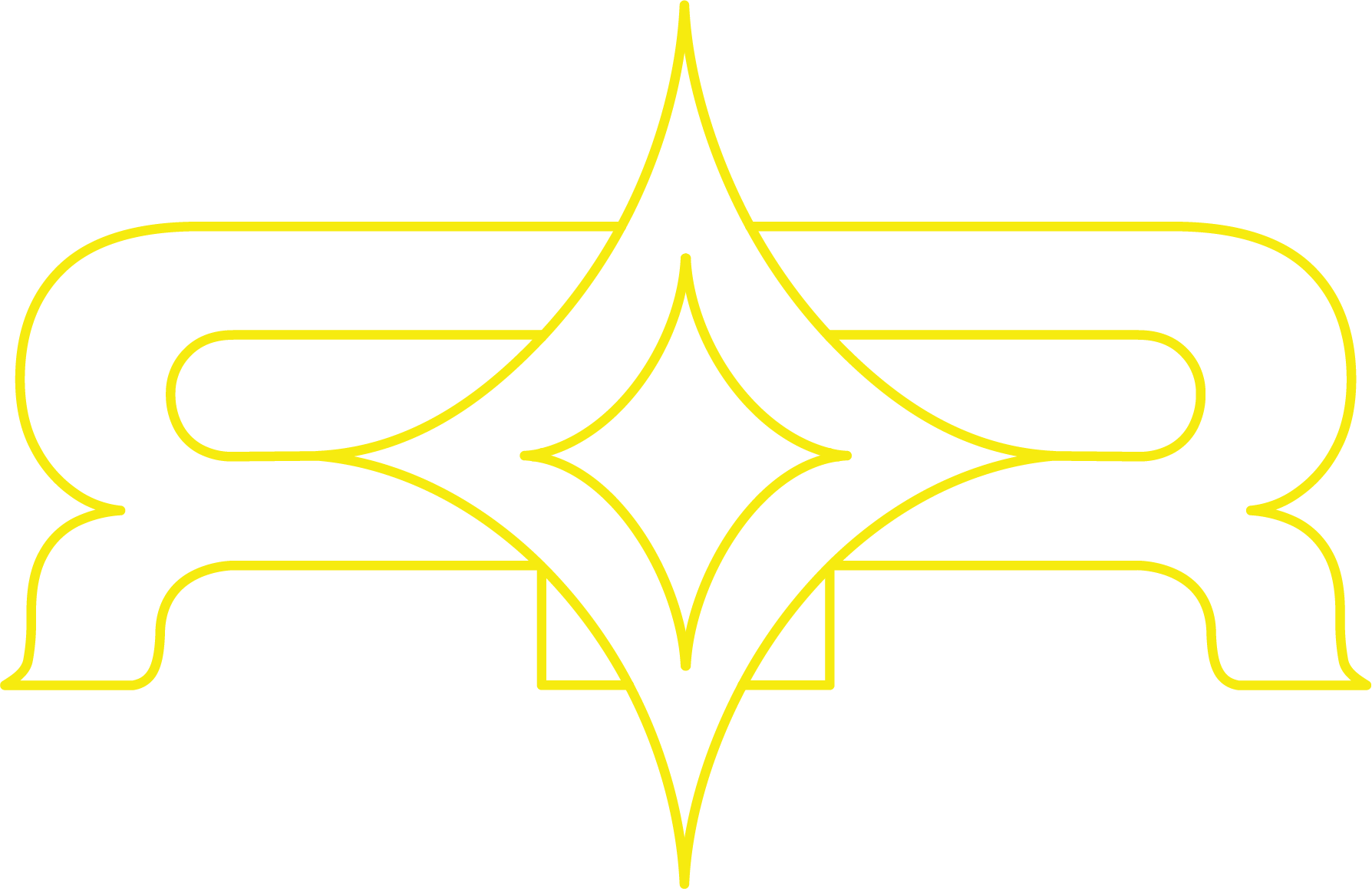 Ria Rwayitare's initials, yellow border